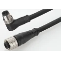 Brad from Molex Sensor Actuator Cable Female 4 Way M12 to Male 4 Way M12, 1 m Length, 250V, IP67, PVC Jacket 1200070509