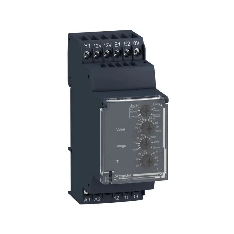 Schneider Electric Monitoring Relay, SPDT Contact, DIN Rail Mount, 240V AC/DC, 1250VA Switching Capacity RM35S0MW