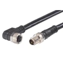 Brad from Molex Sensor Actuator Cable Female 3 Way M8 to Male 3 Way Unterminated 1 m 1200280016