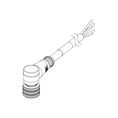 Brad from Molex Sensor Actuator Cable Female 4-Way M12 to Male 4-Way Unterminated Polyurethane Black 2m 1200658513