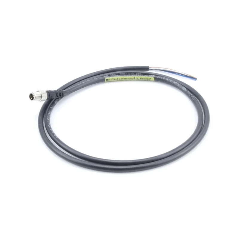 Brad from Molex Male 4 way M8 to Male Unterminated Sensor Actuator Cable 1 m 30V PVC Jacket 1200868161