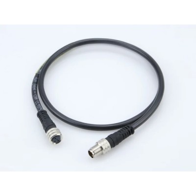 Brad from Molex Female 4 Way M8 to Male M8 Sensor Actuator Cable, 1m Length, PVC Jacket, Black, 30V, IP67 1200878349