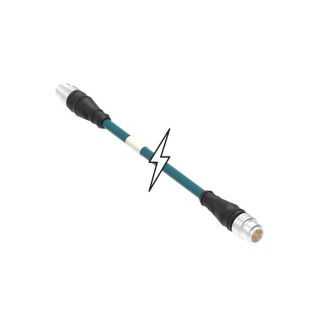 Brad from Molex Male 4 Way M12 to Male 4 Way M12 Sensor Actuator Cable 5m 1300480126