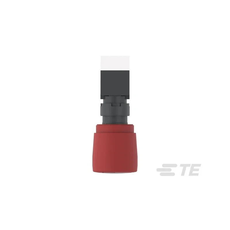 TE Connectivity Illuminated Emergency Stop Push Button Panel Mount 16 mm Cutout 1 NC Twist Release PBES16