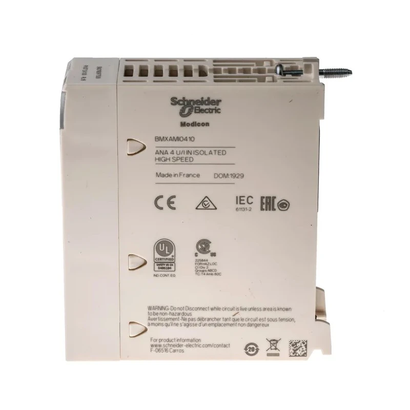 Schneider Electric PLC I/O Module Modicon X80 Analogue 24V DC, 4 Analogue Inputs BMXAMI0410