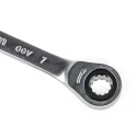 Facom Ratchet Ring Spanner Metric 6 x 7 mm Polished Chrome 115mm Overall 64.6X7