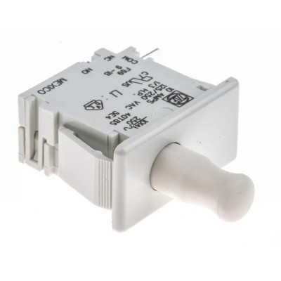 ZF Plunger Micro Switch, Solder Terminal, 10A, SPDT, Thermoplastic Polyester Housing, Model F69-65A