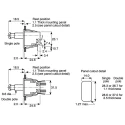 ZF Plunger Micro Switch, Solder Terminal, 10A, SPDT, Thermoplastic Polyester Housing, Model F69-65A