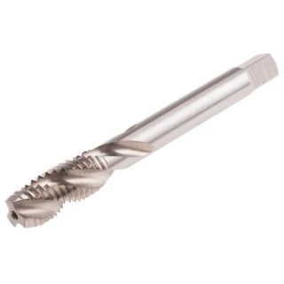 RS PRO Machine Threading Tap, Spiral Flute, M10 Thread, Metric Standard, Right Hand Thread, HSS Material, Shank 152-003