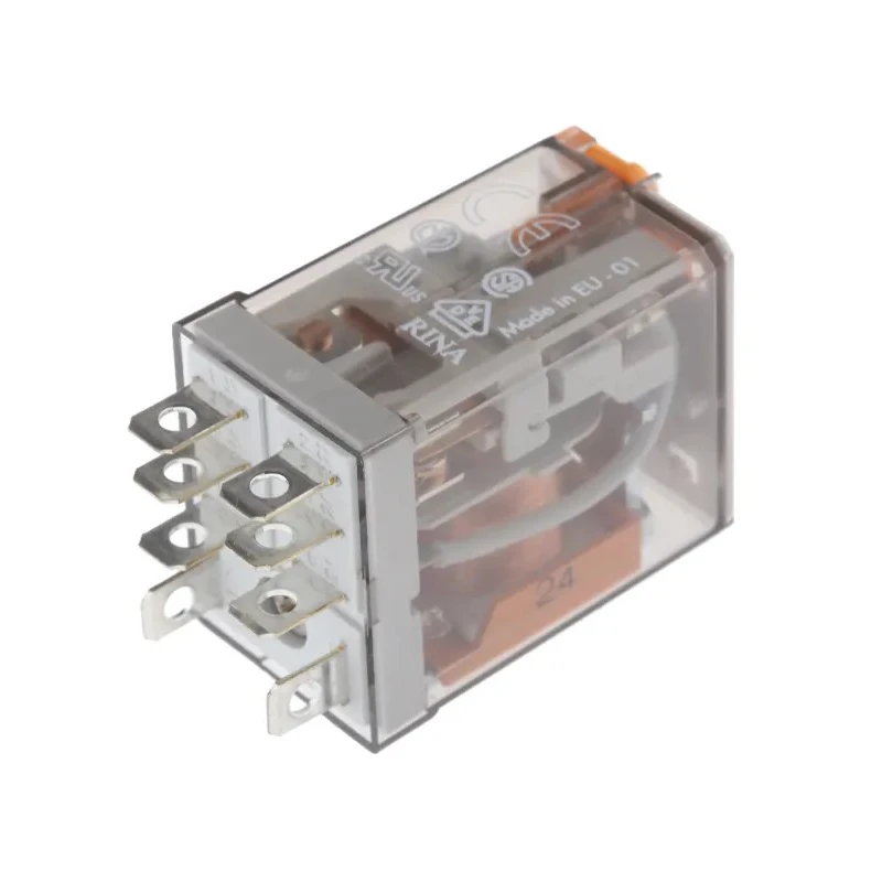 Finder Power Relay 24V AC Coil Voltage 12A Switching Current DPDT Contact Configuration 56.32.8.024.0040