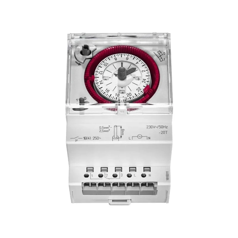 Grasslin Analogue DIN Rail Time Switch 230V ac 01.28.0001.1