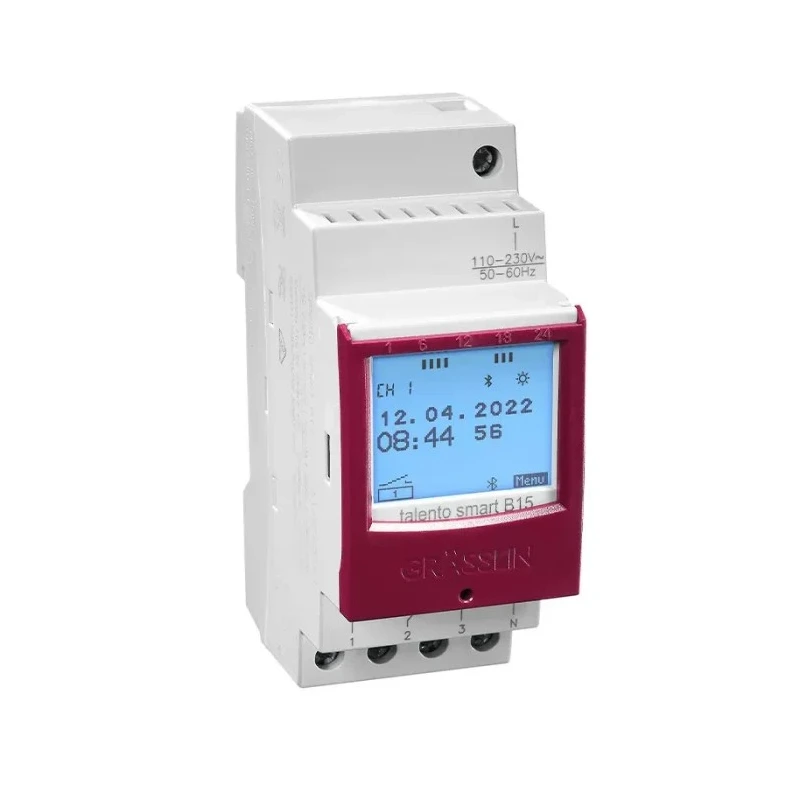 Grasslin Analogue DIN Rail Time Switch 230V ac 43.02.0001.1