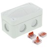 WISKA Polypropylene Junction Box RAL 7035 IP66, IP67 Protection, 4 Terminals, Dimensions 85x49x51 mm IP66