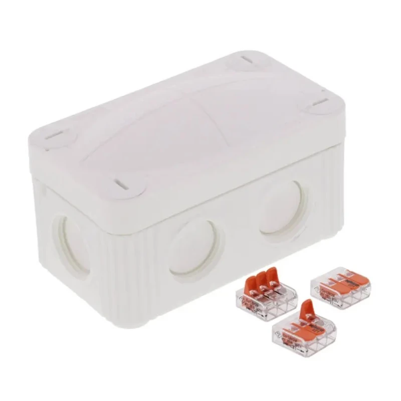 WISKA COMBI 206 Series Black RAL 9001 Polypropylene Junction Box IP67 IP66 4 Terminals 85mm x 49mm x 51mm 10109902