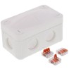 WISKA COMBI 206 Series Black RAL 9001 Polypropylene Junction Box IP67 IP66 4 Terminals 85mm x 49mm x 51mm 10109902