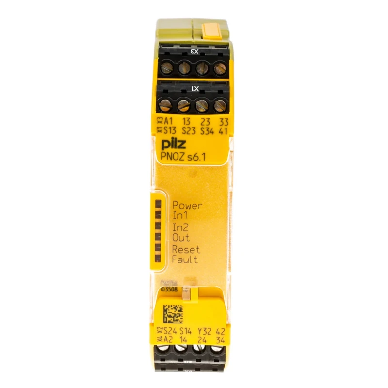 Pilz PNOZ s6.1 Safety Relay 240V ac/dc, 48V ac/dc, 3 Safety Contacts, 1 Auxiliary Contact 750156