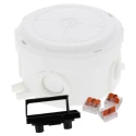 WISKA Black RAL 9001 Polypropylene Junction Box with 4 Terminals, IP66, IP67, 49mm x 49mm x 57mm 10110637