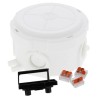 WISKA Black RAL 9001 Polypropylene Junction Box with 4 Terminals, IP66, IP67, 49mm x 49mm x 57mm 10110637