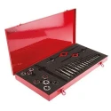 Dormer 27-Piece High-Speed Steel (HSS) Metric Thread Tap & Die Set, M3 to M10, Hand Tap L12010M