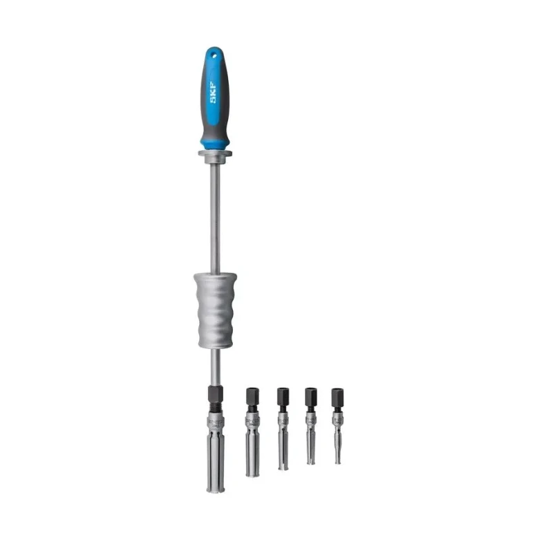 SKF Hydraulic Bearing Puller with 10 MPa Hydraulic Force, Steel Case, 5-Piece Set TMIC 7-28