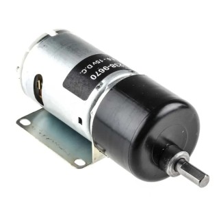 RS PRO Brushed Geared DC Geared Motor 19.8 W 12V dc 59 Ncm Torque 84 rpm 6 mm Shaft Diameter 238-9670