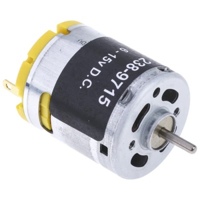RS PRO Geared DC Motor, 5.75 W, 15 V DC / 6 V DC, 58.8 g.cm Torque, 10668 RPM, 2.31 mm Shaft Diameter 238-9715