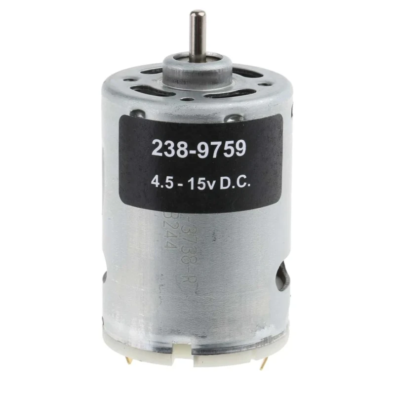 RS PRO Geared DC Motor, 21.2 W, 15V DC, 4.5V DC, 154.4 g.cm Torque, 13360 RPM, 3.18 mm Shaft Diameter 238-9759