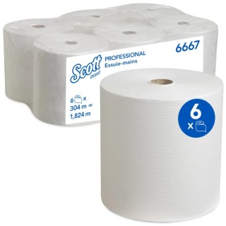 SCOTT Roll Hand Towels 198 x 200 mm 1 Ply 7200 Sheets 6667