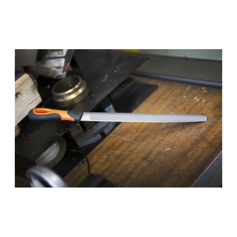 Bahco 300 mm Second Engineers File Half Round with Handle Included 1-210-12-2-2