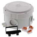 WISKA RAL 7035 Polypropylene Junction Box, IP67, IP66, 4 Terminals, 49mm x 49mm x 57mm IP67