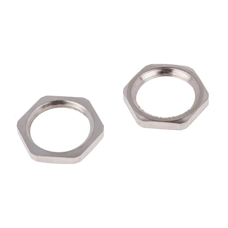 PMA Nickel Plated Brass Cable Gland Locknut, M16 Thread GMM-M16