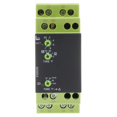 Tele E3ZS20 Series DIN Rail Timer Relay, 2-Contact, 240V AC/DC, 0.04 s to 3 min, 1-Function, DPDT Switch E3ZS20