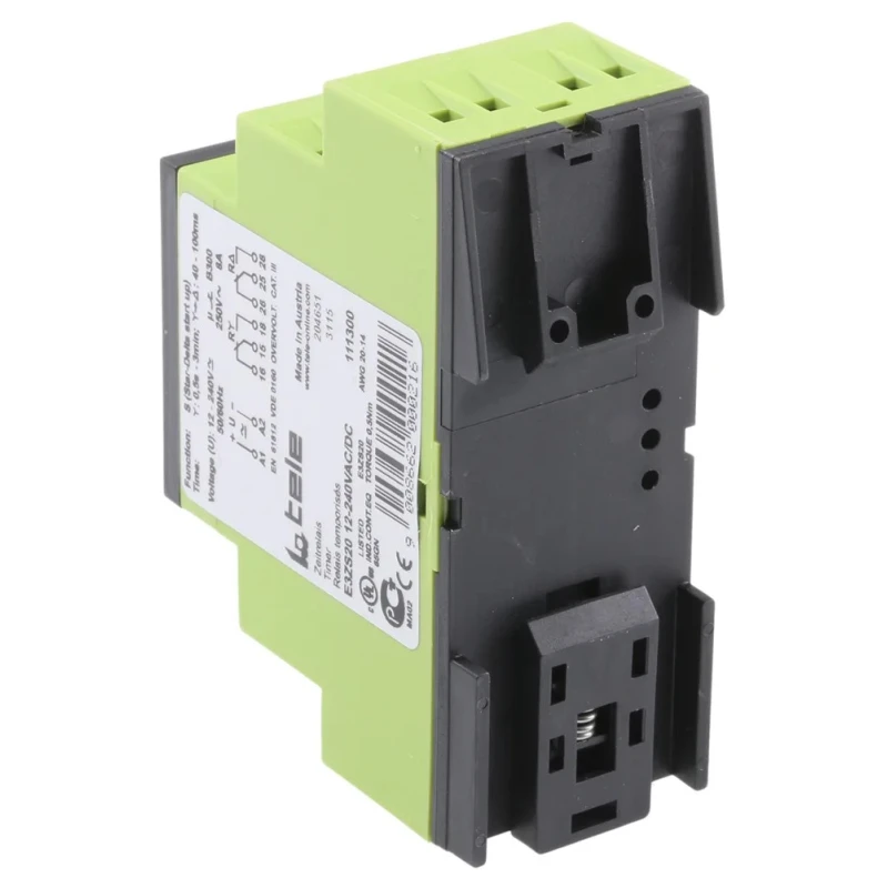 Tele E3ZS20 Series DIN Rail Timer Relay, 2-Contact, 240V AC/DC, 0.04 s to 3 min, 1-Function, DPDT Switch E3ZS20