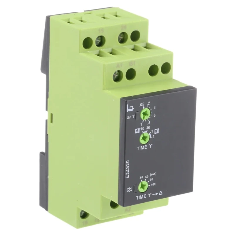 Tele E3ZS20 Series DIN Rail Timer Relay, 2-Contact, 240V AC/DC, 0.04 s to 3 min, 1-Function, DPDT Switch E3ZS20