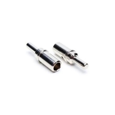 Amphenol Industrial Crimp Terminal Contact Male Pin Contact 60A Nickel Plated Copper Alloy 26.2mm Length AT60