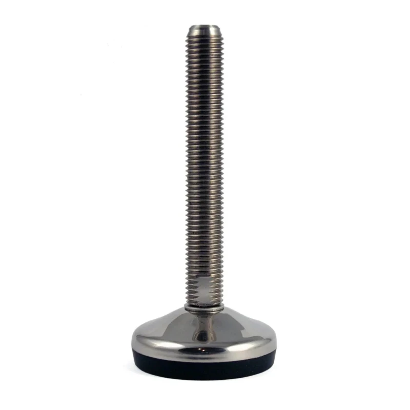 RS PRO Adjustable Foot M16 Thread, 60 mm Base Diameter, Stainless Steel, 700 kg Static Load Capacity, 10 ° Tilt 224-5824