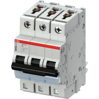 ABB SMISSLINE TP S400M Miniature Circuit Breaker, 3-Pole, 63A, Type B Tripping, 400V AC, 250V DC 2CCS573001R0635 S403M-B63