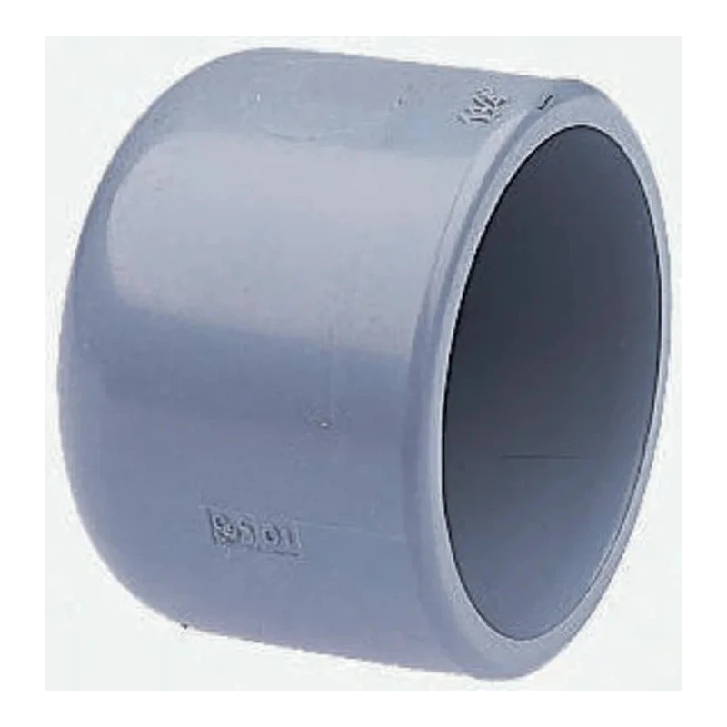 Georg Fischer Plastic Pipe Fitting Straight Push-in Cap 1/2 in ABS Grey 12 Bar 20°C 729961110