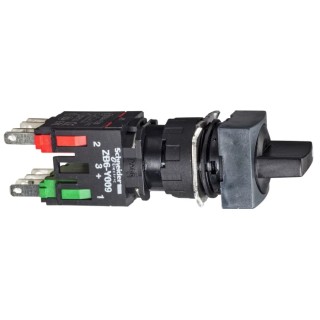 Schneider Electric Selector Switch SPDT 2 Positions 16 mm Cutout Diameter Harmony XB6 XB6CD225B