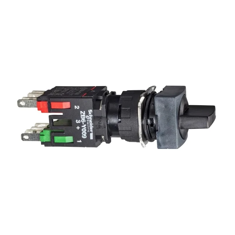 Schneider Electric Selector Switch SPDT 2 Positions 16 mm Cutout Diameter Harmony XB6 XB6CD225B