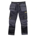 DeWALT Men's Work Trouser Grey Black 34 in Waist 29 in Leg HARRISON 34/29