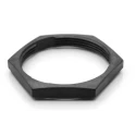 Amphenol Industrial Black Panel Nut, Shell Size 24 for Rear Mounting Housing AHDP24-PN01