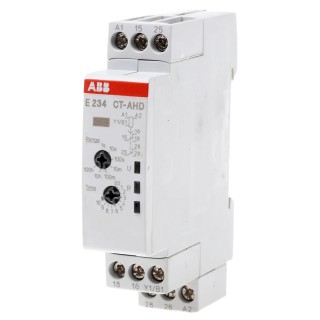 ABB 1SVR Series DIN Rail Timer Relay, 2-Contact, 48 V dc/24 V ac/240 V ac, 0.05 s to 100 h OFF 1SVR500110R0100 - CT-AHD.22