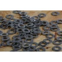 RS PRO Stainless Steel Plain Washers M4, DIN 125A, A4 316 Grade, 0.80mm Thickness 189-636