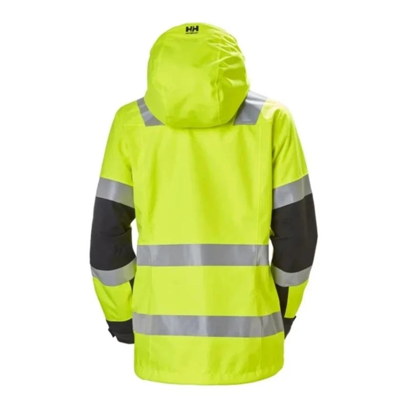 Helly Hansen High Visibility Women's Hi Vis Winter Jacket Waterproof Polyamide Lining Polyester Outer, Size L 71398_369-L