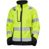 Helly Hansen Hi Vis Softshell Jacket Unisex, White Green Yellow Black, Size 2XL, Waterproof, EN ISO 20471 74098_369-2XL