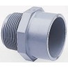 Georg Fischer Plastic Pipe Fitting Straight Adapter 1 in x 1 in ABS 50mm Length 729911708