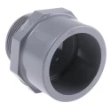 Georg Fischer Plastic Pipe Fitting Adapter ABS Straight 1-1/2 in 63mm Length 729911710