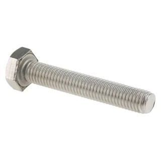 RS PRO Stainless Steel Hex Bolt M10 x 60 mm, Fully Threaded Hexagon Head, DIN 933 190-412
