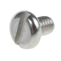 RS PRO Slot Pan Stainless Steel Machine Screw M4 6 mm, DIN 85, A2 Grade 316 Corrosion Resistant 189-355